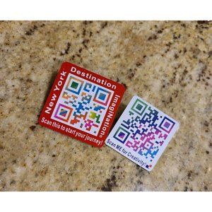 2012 ?? Destination Imagination Pins. Srt of 2. Scan for Creativity & New York